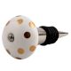 Golden Dot Ceramic Wine Stopper